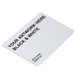 ACE DUAL MIFARE 1k EM/HID CARD BLK & WHT PRINTED (T67S50)