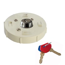 ADI PVC 90mm Lockable Cap to suit Lock Focus RV Range Retrofit Kit 2 including Ring