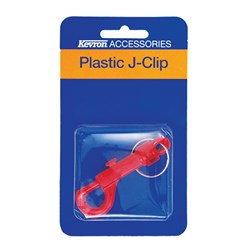 Kevron J Clip Snap Hook Plastic Assorted Colour Display Pack of 1 - AL1032 P1
