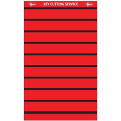 Silca corflute backing board, large size, plain, without key range marked,  1070 x 650, for 140-hook frame