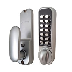 Borg Mechanical Digital Door Lock with Anti-Ligature Knob Easicode Pro and Holdback Satin Chrome - BL2901SCECP