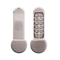 Borg Mechanical Digital Door Lock with Knob Both Sides Satin Stainless - BL5101SS