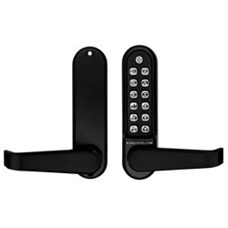 Borg Mechanical Digital Door Lock with DDA Lever Easicode Pro Marine Grade Black - BL5401DDAMGPROECP