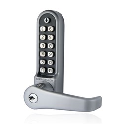 Borg Part 5000 Series Lever Easicode Pro Keypad with Key Override Satin Chrome - BL5701KSCECP