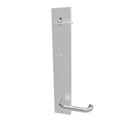 BMDoors Dual Lock Handle Control with Indicator and Turn Fire Rated LH SSS - DLHC-IND-TN FR LH