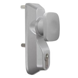 BRITON LOCKING KNOB SIL w/ EURO CYLINDER B1413KE/SE