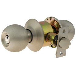 BRAVA Urban Cylindrical Entrance Knob Set LW4 Profile KD with Adjustable 60/70mm Backset Satin Stainless Steel - BRC3600B