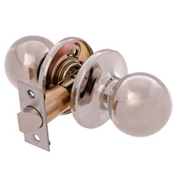 BRAVA Urban Tiebolt Passage Knob Set Adjustable 60/70mm Backset Polished Stainless Steel - BRT3330B