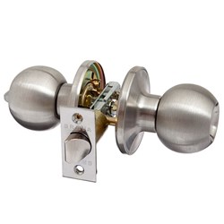 BRAVA Urban Tiebolt Knob Set Privacy Adjustable 60/70mm Backset Satin Stainless Steel - BRT3610B