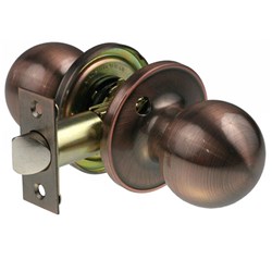 BRAVA Urban Tiebolt Passage Knob Set Adjustable 60/70mm Backset Antique Copper BRT3930B - BRT3930B