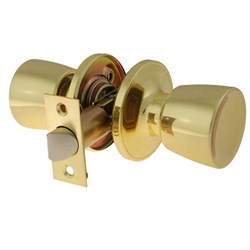 BRAVA Urban Tiebolt Tulip Passage Knob Set Adjustable 60/70mm Backset Polished Brass BRT6730B - BRT6730B