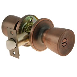 BRAVA Urban Tiebolt Tulip Privacy Knob Set Adjustable 60/70mm Backset Antique Copper BRT6910B - BRT6910B