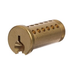 BRAVA Urban Spare Part Barrel for Single and Double Cylinder Deadbolt Construction Key Drilled Polished Brass - BRUDBOLTPLUGCKPB