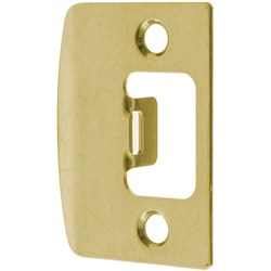 BRAVA Urban Spare Part D Strike Square Corner Polished Brass - BRUDSTRIKEPB