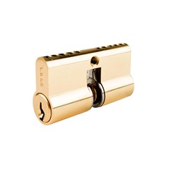 BRAVA Urban Trilock Cylinder TE2 Profile KD Polished Brass - BRUTRILOCKTE2PB