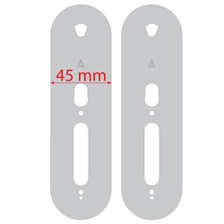 SALTO COVER PLATES for XS4  ESCUTCHEON RANGE - 45MM WIDE