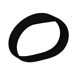 SALTO Silicon Wristbands, DESFire 2K to suit SPACE, Size XL Extra Large in Black, Pack of 5 - CWSXD207BK00-5