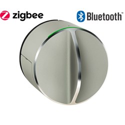 SALTO Danalock BLE   Zigbee for Euro, Silver finish, w/o cylinder