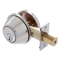 BRAVA Urban Deadbolt Single Cylinder LW4 Profile KD Polished Stainless - D331B