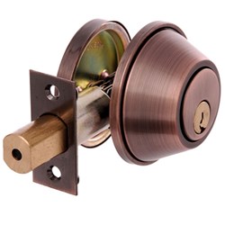 BRAVA Urban Deadbolt Single Cylinder LW4 Profile KD Antique Copper - D391B