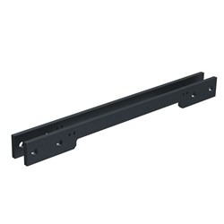 D&D Guide Rail Mounting Plate for Slimline Vertical Hydraulic Gate Closer For Mounting to Fence Pickets Black - DCAC632-9004