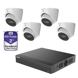 EZ-IP 8 Channel Camera Kit including 4x 6MP Eyeball Fixed Lens Cameras and 2TB HDD