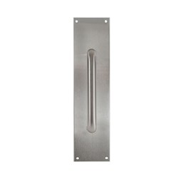 dormakaba Pull Handle on Plate Visible Fix 150x16mm on 300x75mm SSS - 3075V-H15 SQ SSS 9400000016578