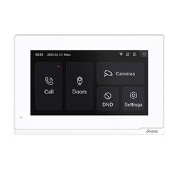 Dnake Indoor White IP 7inch WiFi Touchscreen Monitor for Intercom Kits - E217W-White