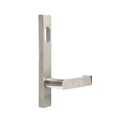 Dormakaba Furniture Narrow Square End Plate Concealed Fix with Cylinder Hole & Torquay Lever SSS - 6400/37 SSS