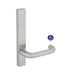 Dormakaba Furniture Narrow Square End Plate Concealed Fix with Noosa Lever SSS - 6405/30 SSS