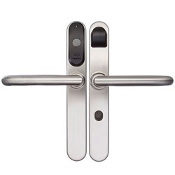 SALLIS NARROW EURO PRIVACY  ESCUTCHEON with Z LEVERS