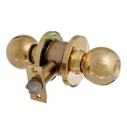 BRAVA Metro EA Series Classroom Knob Set 70mm Backset Polished Brass - EA3112PB70