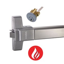 KABA EXIT DEVICE ED22NLFSIL 1085MM NIGHT LATCH FIRE RATED SIL