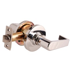 BRAVA Metro EL Series Passage Lever Set 70mm Backset Chrome Plate - EL6082BC70