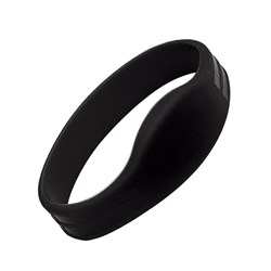 ACSS WRISTBAND with PROX FOB LARGE BLK EM/HID FORMAT T5577