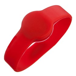 ACSS WRISTBAND with PROX FOB MED RED EM/HID FORMAT T5577
