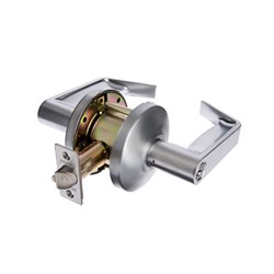 BRAVA Metro EU Series Classroom Lever Set DDA Compliant Non-Clutching 70mm Backset Satin Chrome - EU6012SCDDA