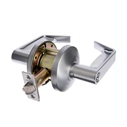 BRAVA Metro EV Series Storeroom Lever Set DDA Compliant Clutching 70mm Backset Satin Chrome - EV6062SCDDA