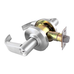 Legge G2 Series Key in Lever Double Cylinder Entrance Lock with Sparta Lever, LW4 Profile Satin Chrome - G2SDCENTS G66PD