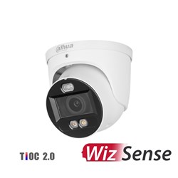 Dahua WizSense Series 8MP TiOC 2.0 Active Deterrence Eyeball Network Camera with 2.7-13.5mm Varifocal Lens, IP67 - DH-IPC-HDW3849H-ZAS-PV-ANZ