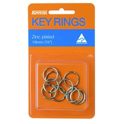 KEVRON KEYRINGS ID1041 19MM ZP Pkt=10