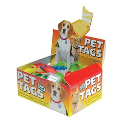 KEVRON MINI TAG ID33 MIX'D PET TAG DISPLAY BOX Pkt=100