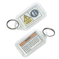 Kevron Clicktag ID5 Clear with Coin Cell Safety Insert Bag of 50