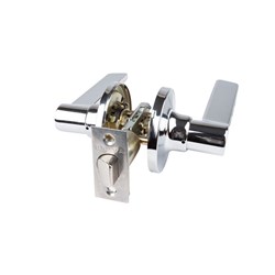 BRAVA Urban LE Series Tiebolt Passage Lever Set Adjustable 60/70mm Backset Chrome Plate - LE203B