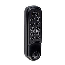 Lock Focus Nimbus Digital Combination Cam Lock with Key Override Suit Timber Fix 24mm Black - I/3963211B