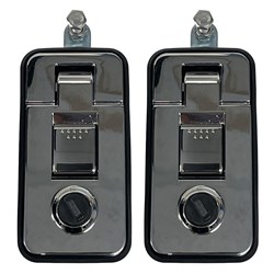 Lock Focus Large Rectangular Pop Lock Compression Latch Bright Chrome Box of 2 - A/2406/PH/3 X2