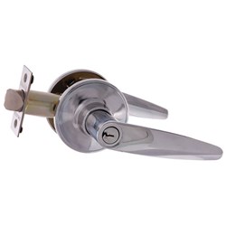 BRAVA Urban LH Series Tiebolt Entrance Lever Set LW4 Profile KD Adjustable 60/70mm Backset Chrome Plate - LH200B