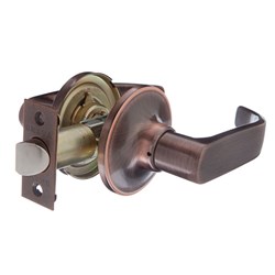 BRAVA Urban LN Series Tiebolt Passage Lever Set Adjustable 60/70mm Backset Antique Copper - LN903B