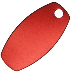 LNA TAG OVAL SML RED Pkt=100