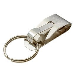 Lucky Line Secure-A-Key Clip On Belt Clip in SS Card of 12 - 40412